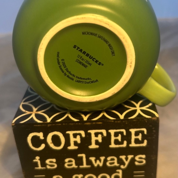 Starbucks Bestie Green Stoneware Coffee Collector's Mug 12oz Never-Used - Picture 6 of 11